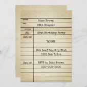 Oude bibliotheek Kaart 68e verjaardag (Voorkant / Achterkant)