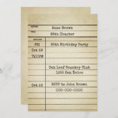 Oude bibliotheek Kaart 85e verjaardag (Voorkant / Achterkant)