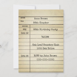 Oude bibliotheek Kaart 86e verjaardag