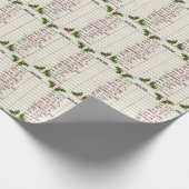 Oude bibliotheek Kaarten voor 2025 Cadeaupapier (Hoek)