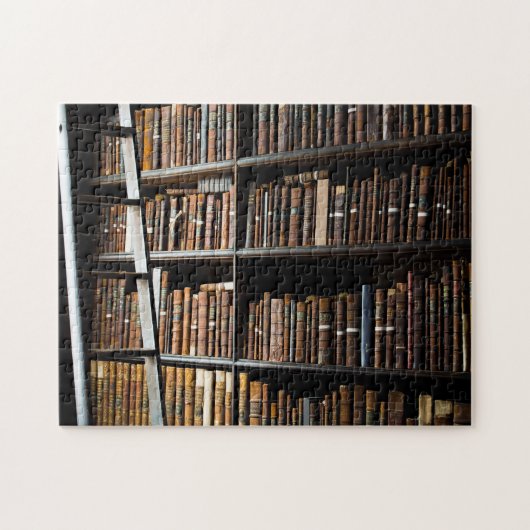 Oude bibliotheek van Dublin Ierland. Legpuzzel (Horizontaal)