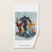 Oude bierposter bad handdoek (Handdoek)