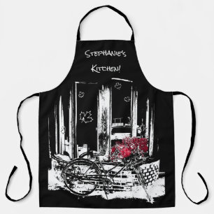 Oude bietenwinkel, naam toevoegen schort