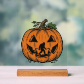 Oude Bigfoot Pompoen Halloween Vector Ontwerp_1 Acryl Bord (Neutraal)