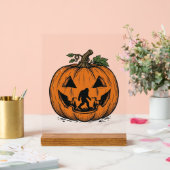 Oude Bigfoot Pompoen Halloween Vector Ontwerp_1 Acryl Bord (Huwelijk)