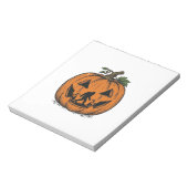 Oude Bigfoot Pompoen Halloween Vector Ontwerp_1 Notitieblok (Linkerzijde)