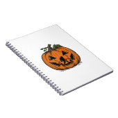 Oude Bigfoot Pompoen Halloween Vector Ontwerp_1 Notitieboek (Rechterzijde)