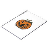 Oude Bigfoot Pompoen Halloween Vector Ontwerp_1 Notitieboek (Linkerzijde)