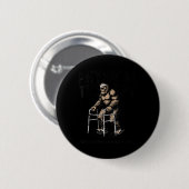 Oude Bigfoot Sasquatch Fysiotherapie Grappig Ronde Button 5,7 Cm (Voorkant /achterkant)