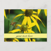 Oude Bij Botanische Dankkaart Briefkaart (Voorkant)