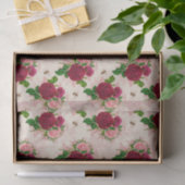 Oude Bij en Rozen Tissuepapier (Geschenk)