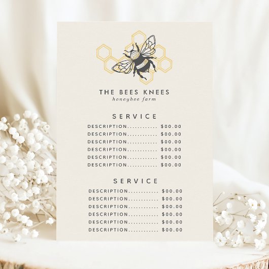 Oude Bij Logo Landelijke Honingbij Service Prijs Menu