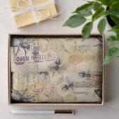 Oude Bij Serie Ontwerp 12 Tissue Papier (Geschenk)