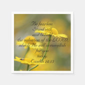 Oude Bijbelscriptcitaat Testament - Exodus 14:13 Servet (Voorkant)