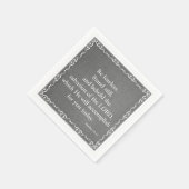 Oude Bijbelscriptcitaat Testament - Exodus 14:13 Servet (Hoek)