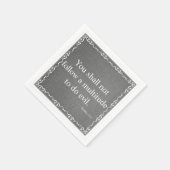 Oude Bijbelscriptcitaat Testament - Exodus 23:2 Servetten (Hoek)