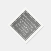 Oude Bijbelscriptcitaat Testament - Genesis 1:27 Servetten (Hoek)