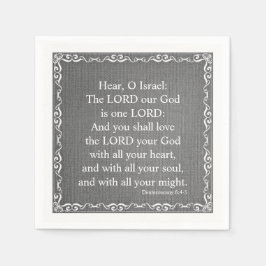 Oude Bijbelscriptie testament - Deuteronomie Servetten