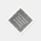 Oude Bijbelscriptie testament - Genesis 1:1 Servetten (Hoek)