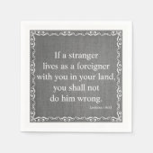 Oude Bijbelscriptprijs testament - Leviticus 19 Servetten (Voorkant)