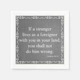 Oude Bijbelscriptprijs testament - Leviticus 19 Servetten