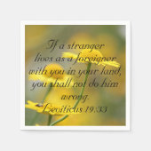 Oude Bijbelscriptprijs testament - Leviticus 19 Servetten (Voorkant)