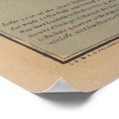 Oude bijbelse kaart van de heilige geest (1847) poster (Hoek)