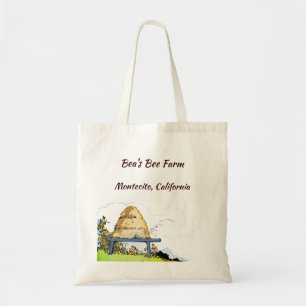 Oude Bijen Bijenkorf Aangepaste Imkerij Tote Bag