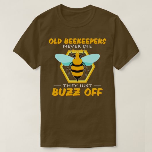 Oude bijenhouders sterven nooit en ze doen het gew t-shirt (Design voorkant)