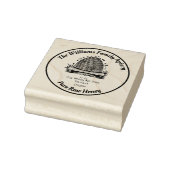 Oude Bijenkorf Imkerij Adres Honing Pot Rubberstempel (Stempel)