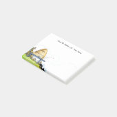 Oude bijenkorf op maat gemaakte script stickies post-it® notes (Schuin)