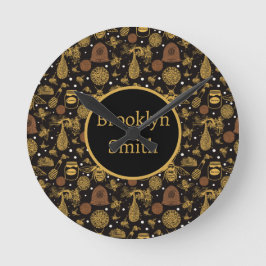 Oude Bijenkorf Zwarte Kinderkamer Ronde Klok