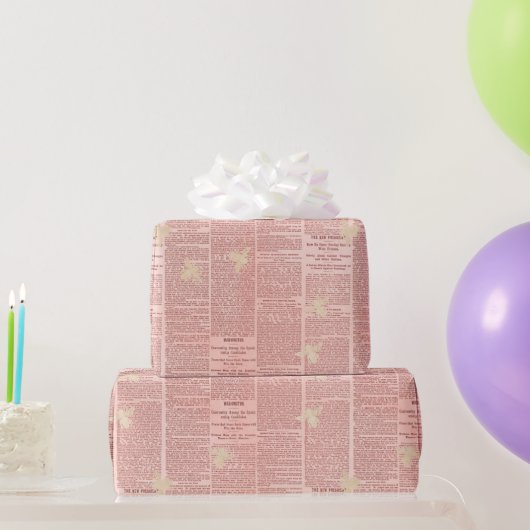 Oude Bijenpatroon  Cadeaupapier (Feestgeschenken)