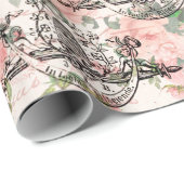 Oude Bijenpatroon Cadeaupapier (Rol Hoek)