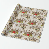 Oude Bijenpatroon Cadeaupapier (Uitgerold)