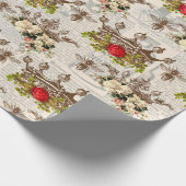 Oude Bijenpatroon Cadeaupapier (Hoek)