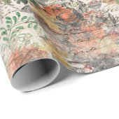 Oude Bijenpatroon Cadeaupapier (Rol Hoek)