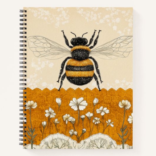 Oude Bijentuin Met Wilde Bloemen (10) Notitieboek (Voorkant)