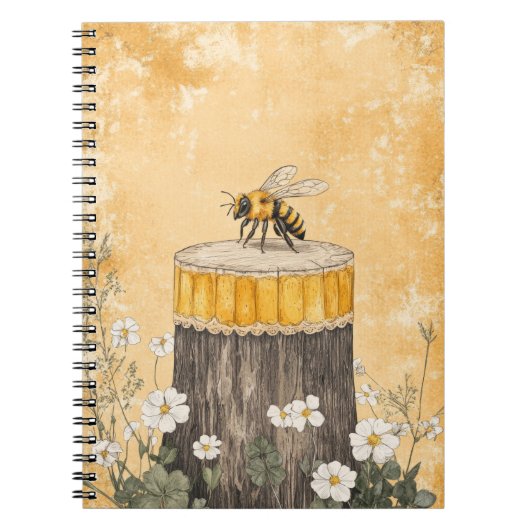 Oude Bijentuin Met Wilde Bloemen (1) Notitieboek (Voorkant)