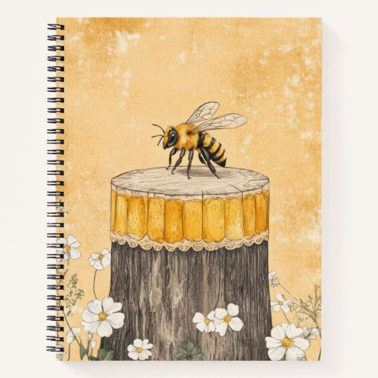 Oude Bijentuin Met Wilde Bloemen (1) Notitieboek (Voorkant)