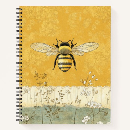 Oude Bijentuin Met Wilde Bloemen (3) Notitieboek (Voorkant)