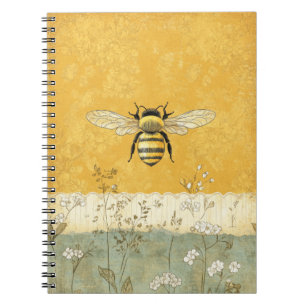 Oude Bijentuin Met Wilde Bloemen (3) Notitieboek
