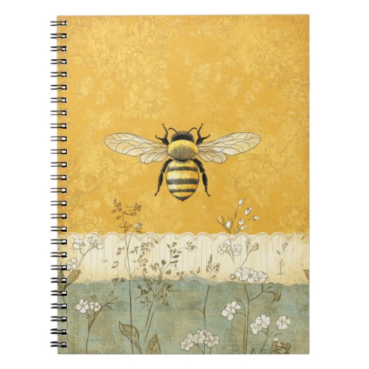 Oude Bijentuin Met Wilde Bloemen (3) Notitieboek (Voorkant)
