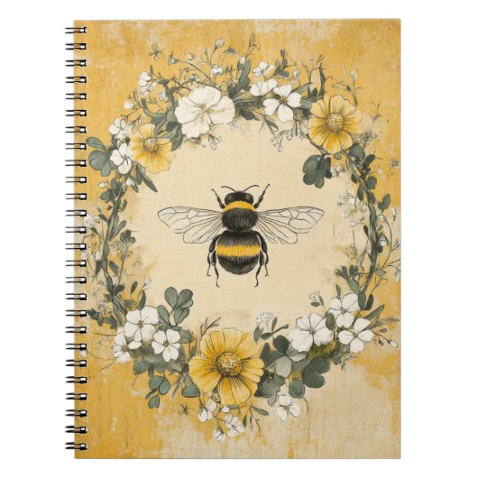 Oude Bijentuin Met Wilde Bloemen (4) Notitieboek (Voorkant)