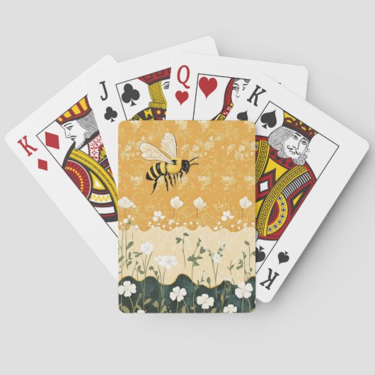 Oude Bijentuin met Wilde Bloemen (9) Pokerkaarten (Achterkant)