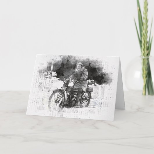 Oude Biker Birthday Kaart (Voorkant)