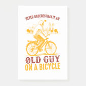 Oude Biker Ontwerp | Fiets | onderschat nooit Post-it® Notes (Voorkant)