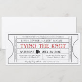 Oude bioscoop trouwkaart uitnodiging (Voorkant / Achterkant)