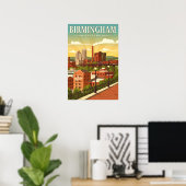 Oude Birmingham, Alabama Poster (Thuiskantoor)