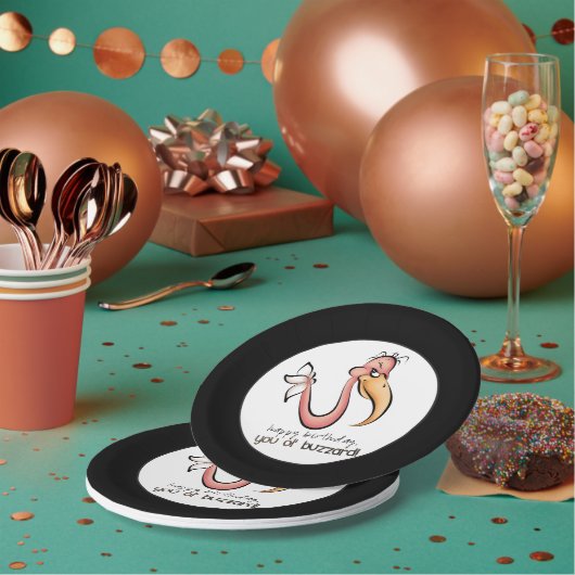 Oude Birthday borden Papieren Bordje (Multi)